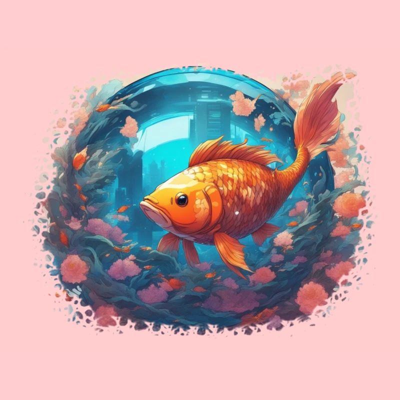 Reflets de poisson-lune