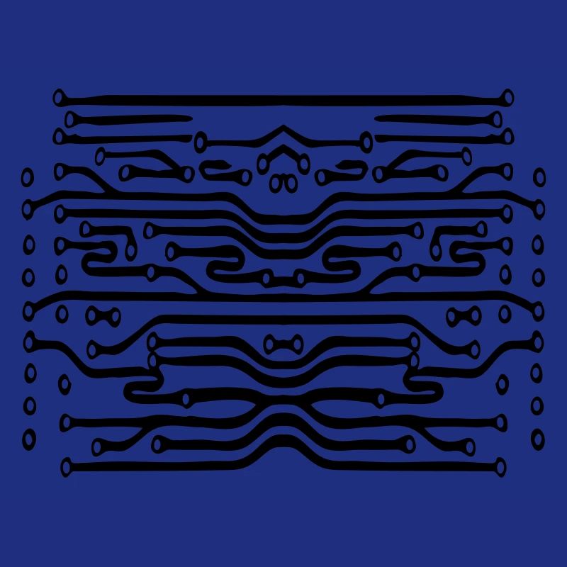 design lines microchip disk pattern cool lines
