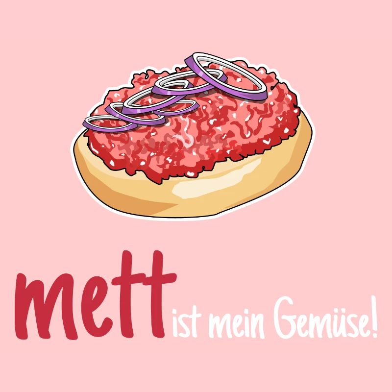 Mett Mettbrötchen Hackfleisch Lustig Geschenk