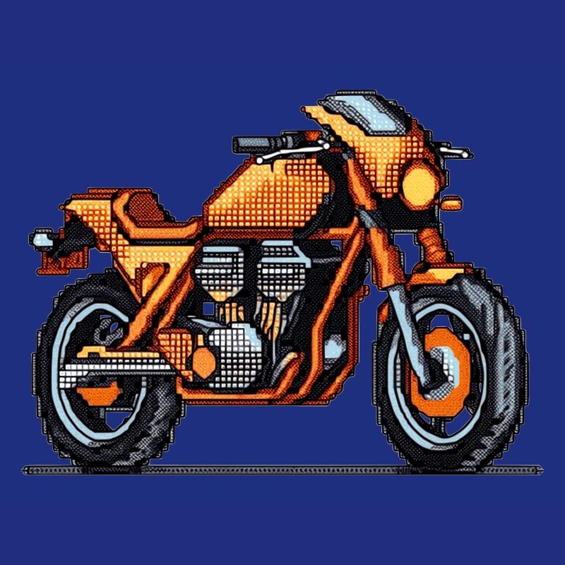 Motorcycle as racing machine in 16-bit
