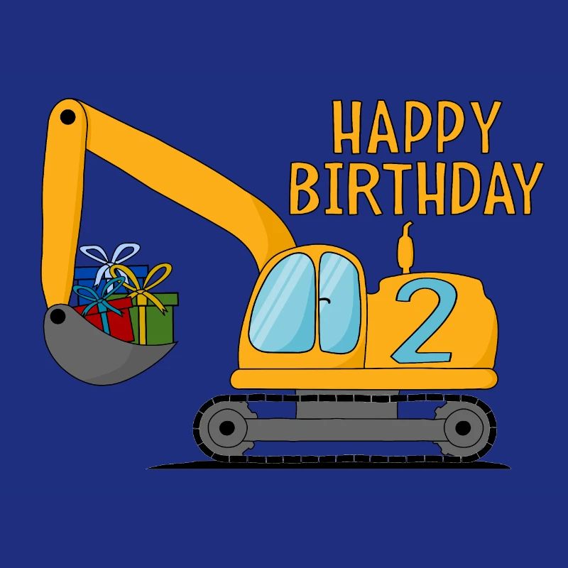 Bagger Kinder Happy Birthday 2