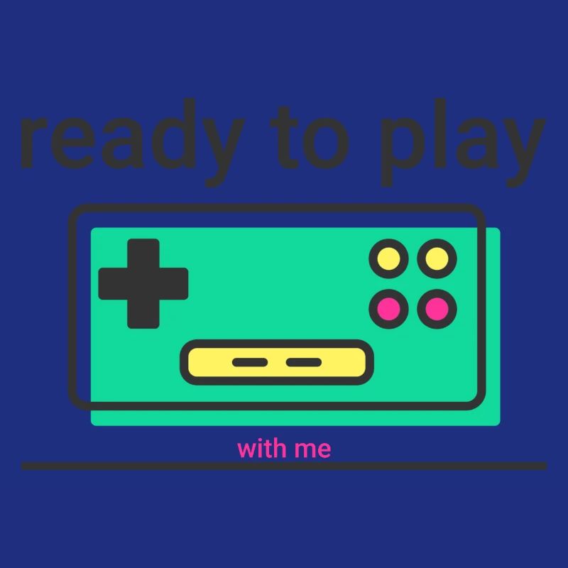 ready to play: retro Game Controller mit Statement