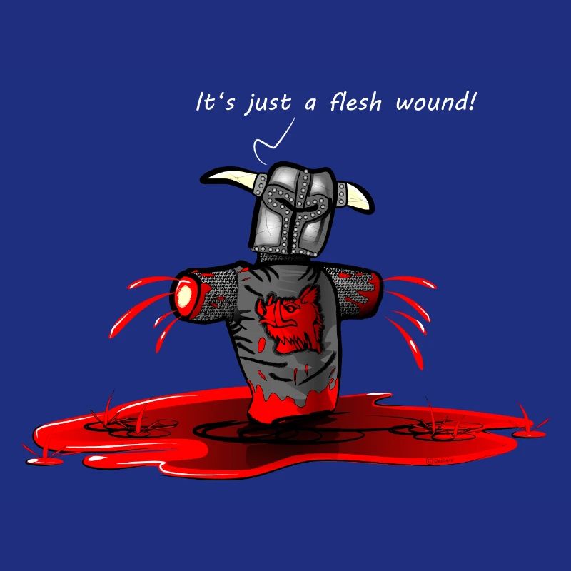 Nur eine Fleischwunde - Just a flesh wound!