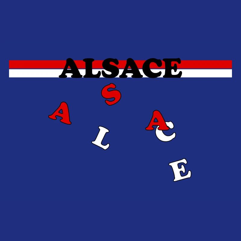Alsace Blason Drapeau lettrage