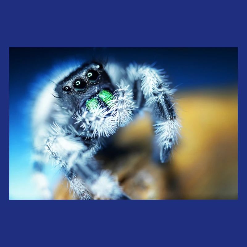 Araignée sauteuse, Phidippus regius, araignée sauteuse