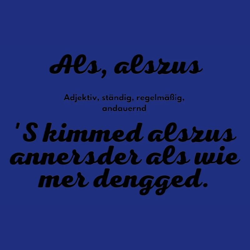 C’est comme si c’était le cas. Le dialecte de Kassel.