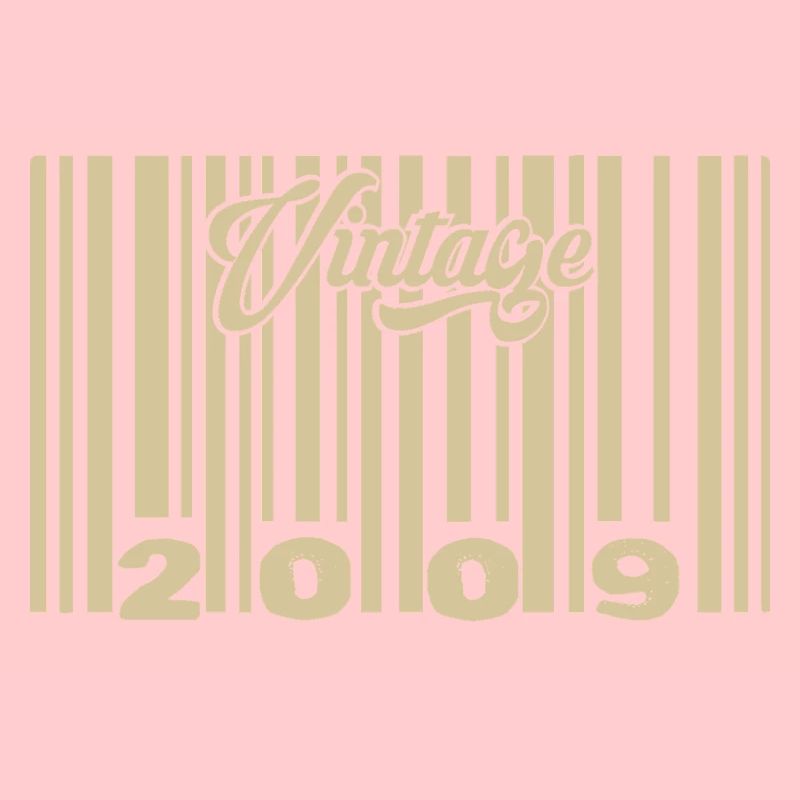 vintage 2009 Code barre 2009: Année 2025.