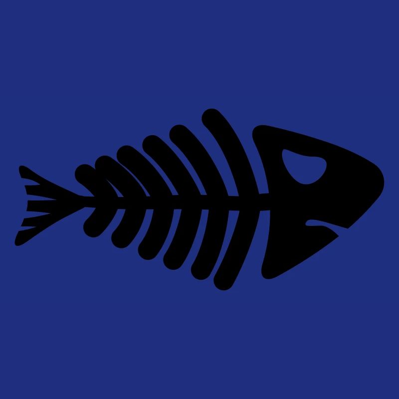 fish skeleton bone tail