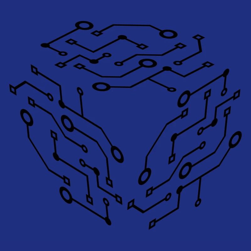 Cool Pattern Logo Circuit Fil Puce De Données