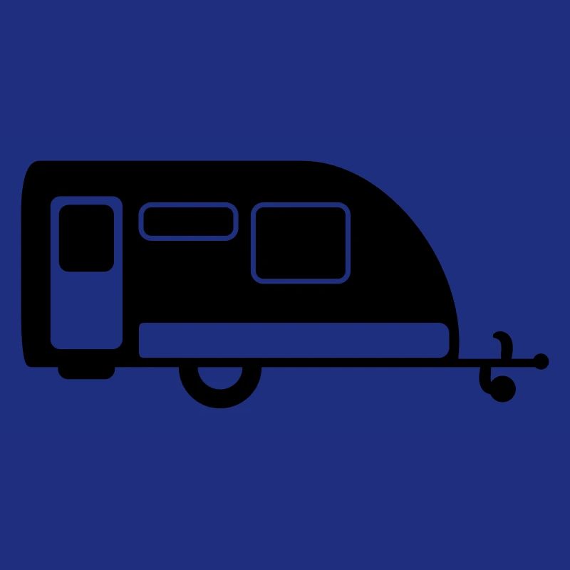 Camper Trailer Symbol Logo