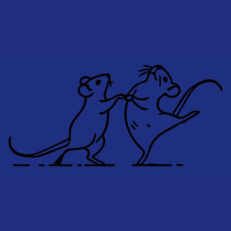 dancing white mice