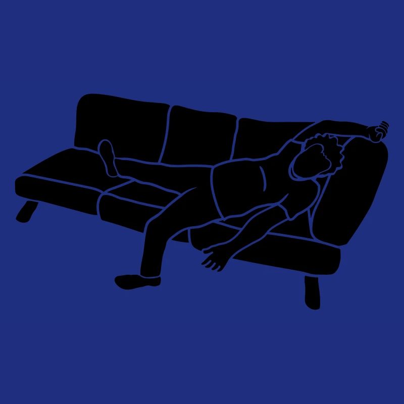 Müder Sofa Mann