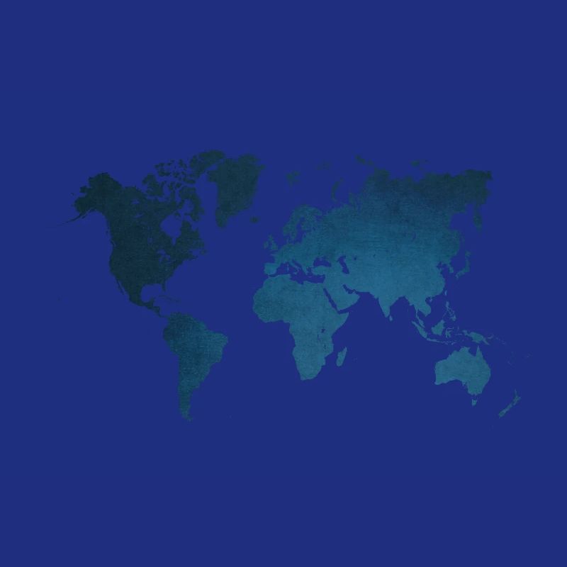 world map blue