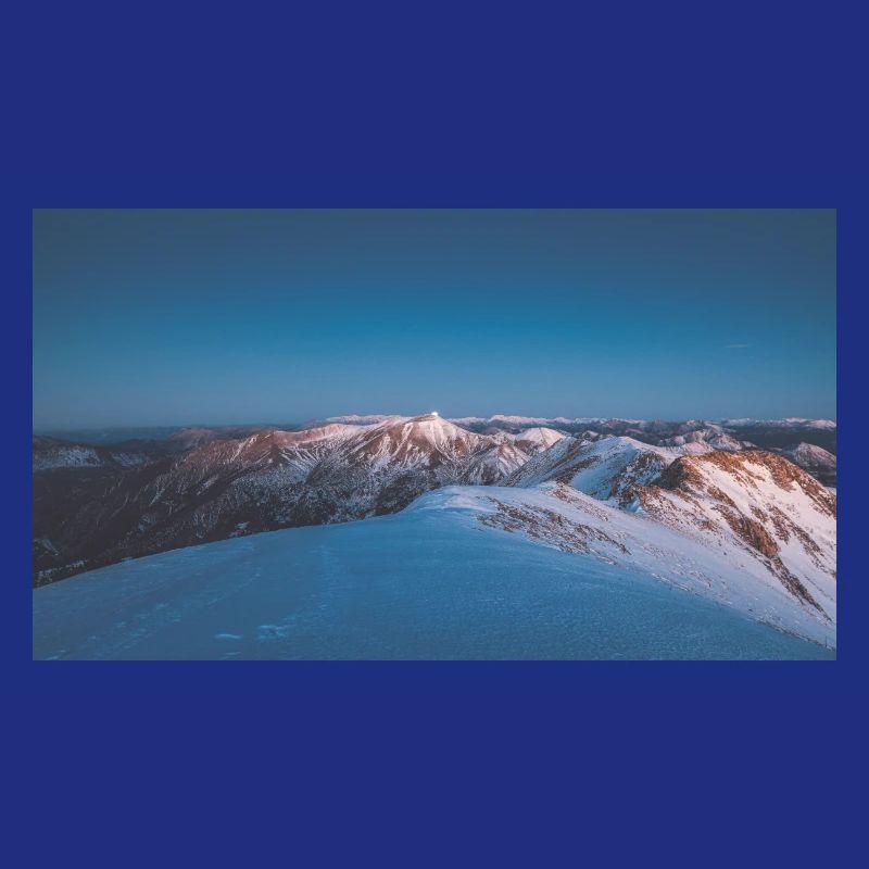 Alpenglow on Agrafa Mountain Range