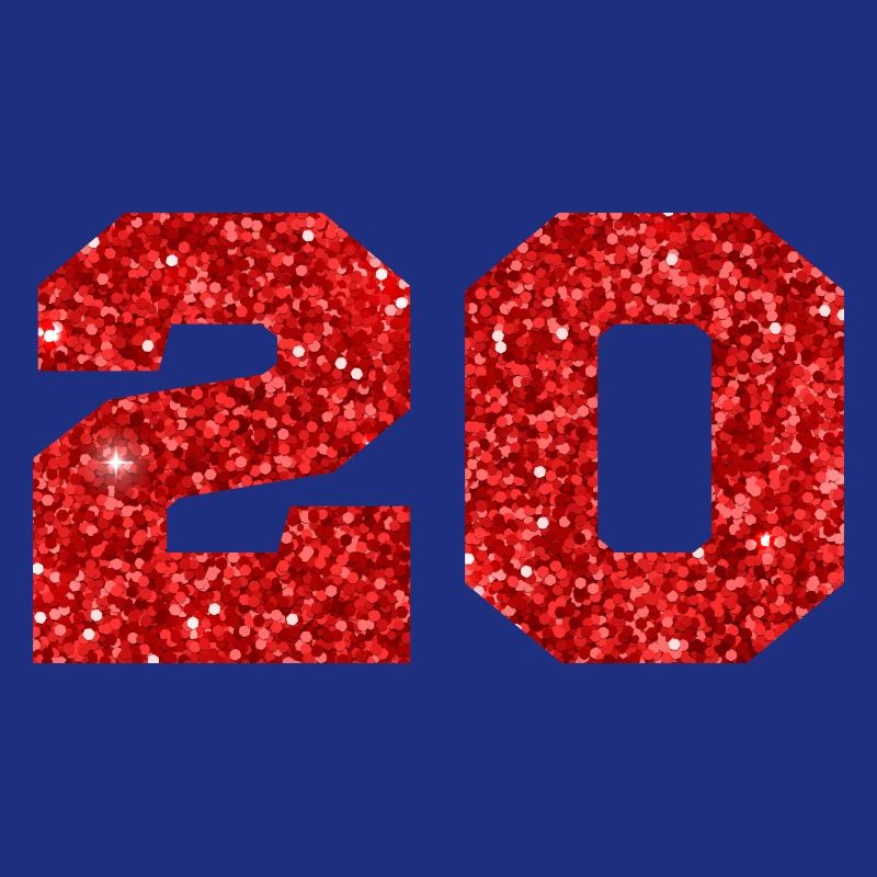 Nummer 20 Roter Glitzer - 20-jähriges Jubiläum