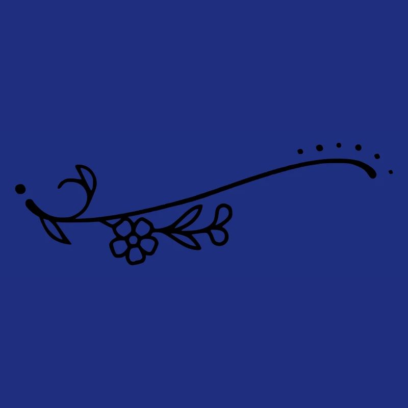 Fleurs de ligne courbe