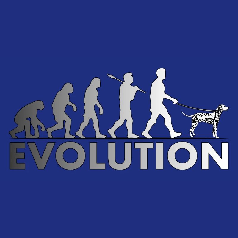 Dalmatian Evolution Black and White