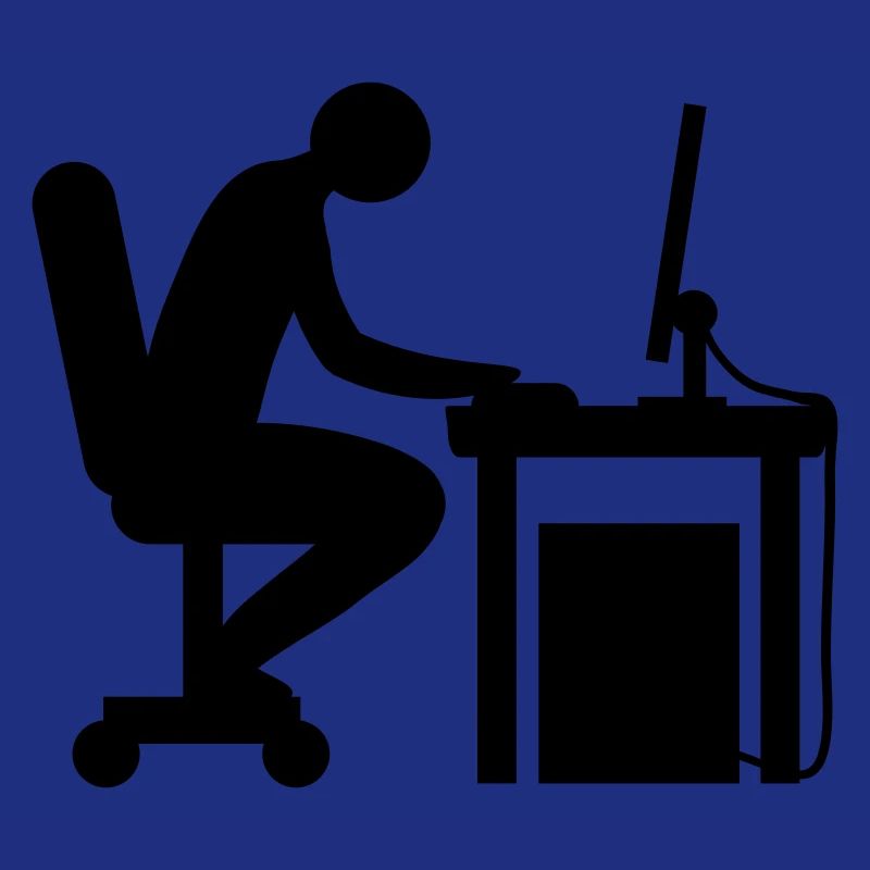 Computer Schreibtisch Nerd