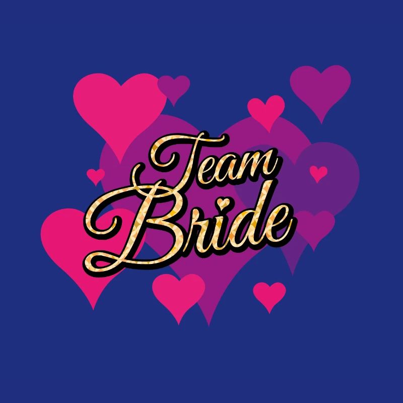Modèle de paillettes Team Bride