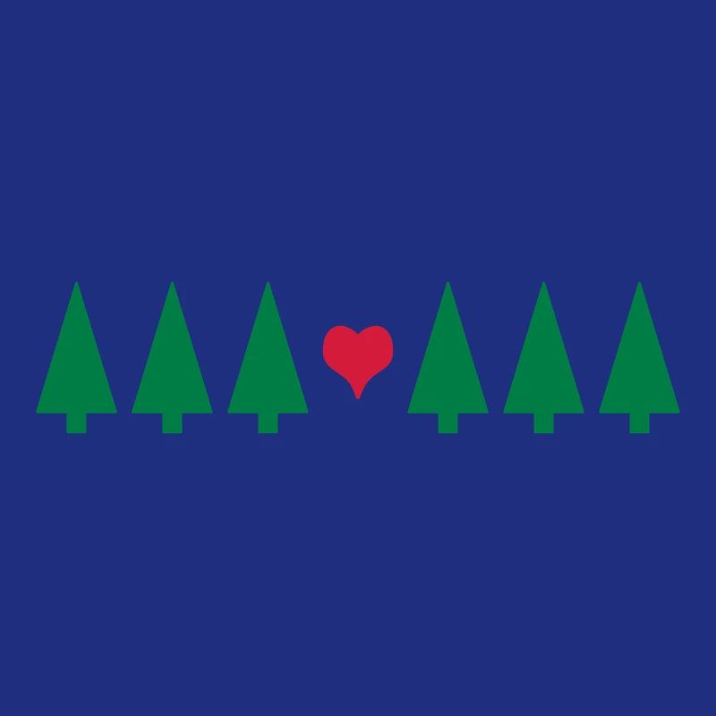 Weihnachtsbaum mit Herz
