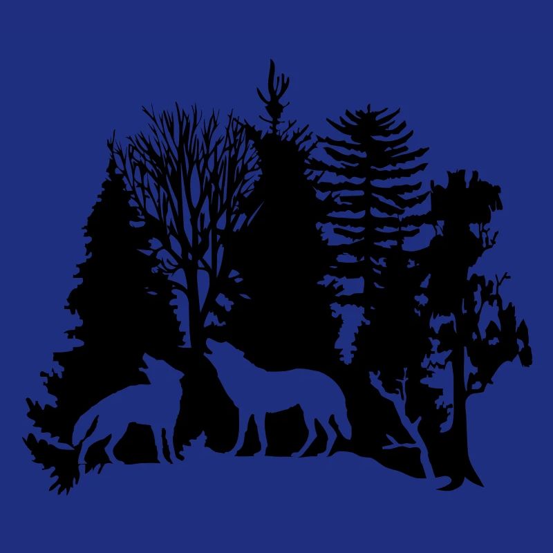 wolf raubtier rudel wald baum bäume wild tier wolf