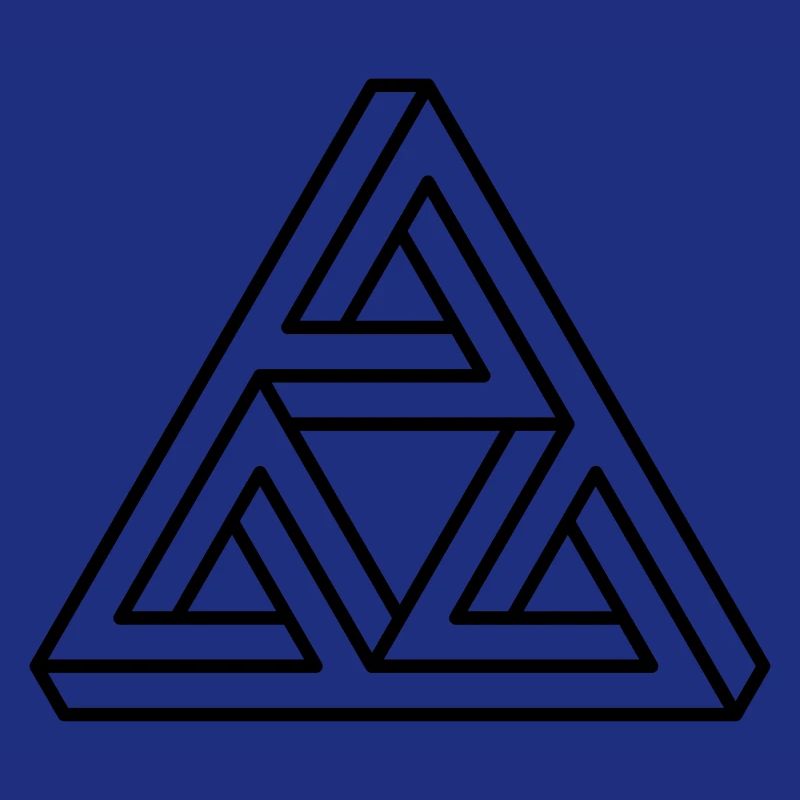 impossible triangle Dreieck Geek Geometrie Hipster