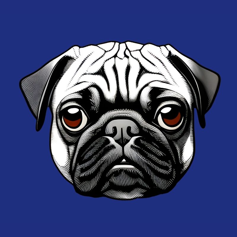 Pug Design Motif d’impression graphique