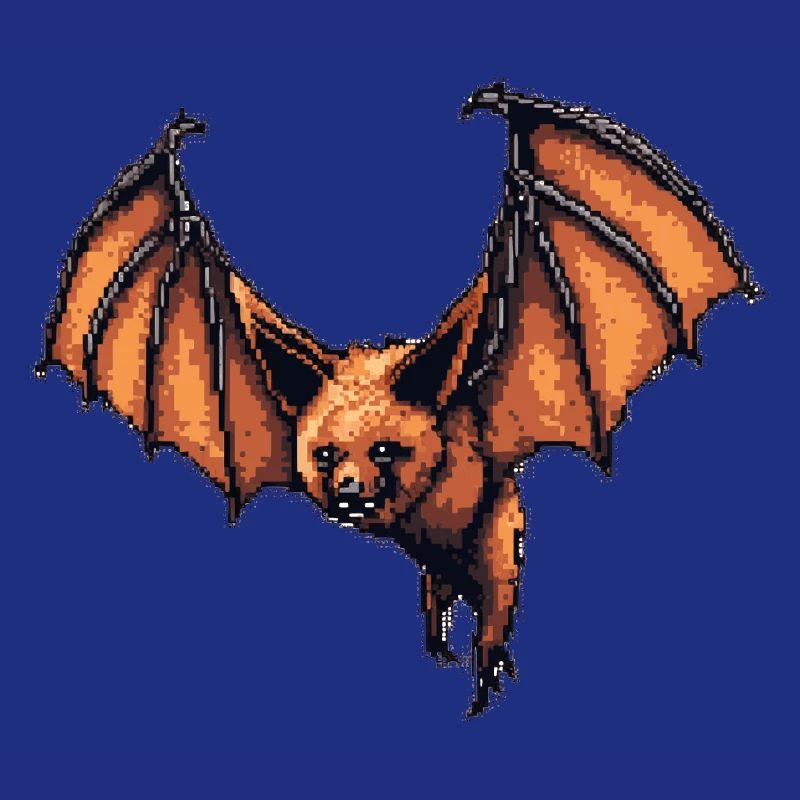 Flying Fox dans les graphismes de jeux vidéo rétro 8 bits