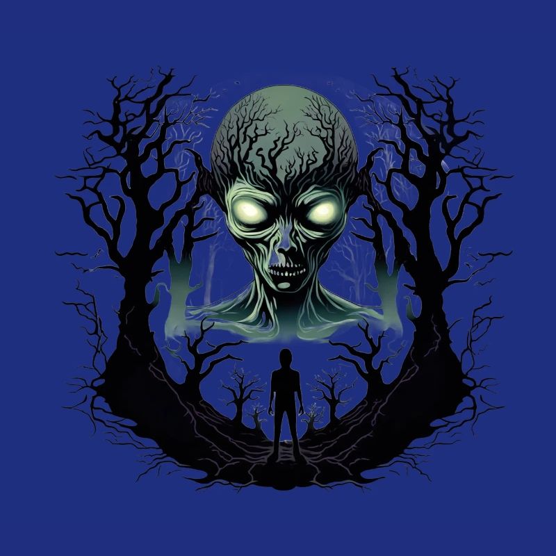Step Into A Moonlit Forest Enigma In Sinister Glow