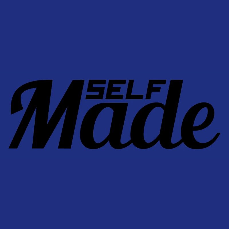 text successful shield logo rich self made man m