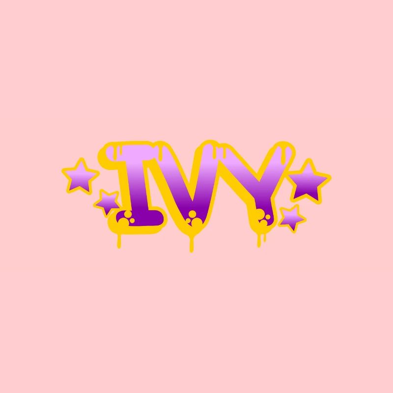 Graffiti Name Ivy