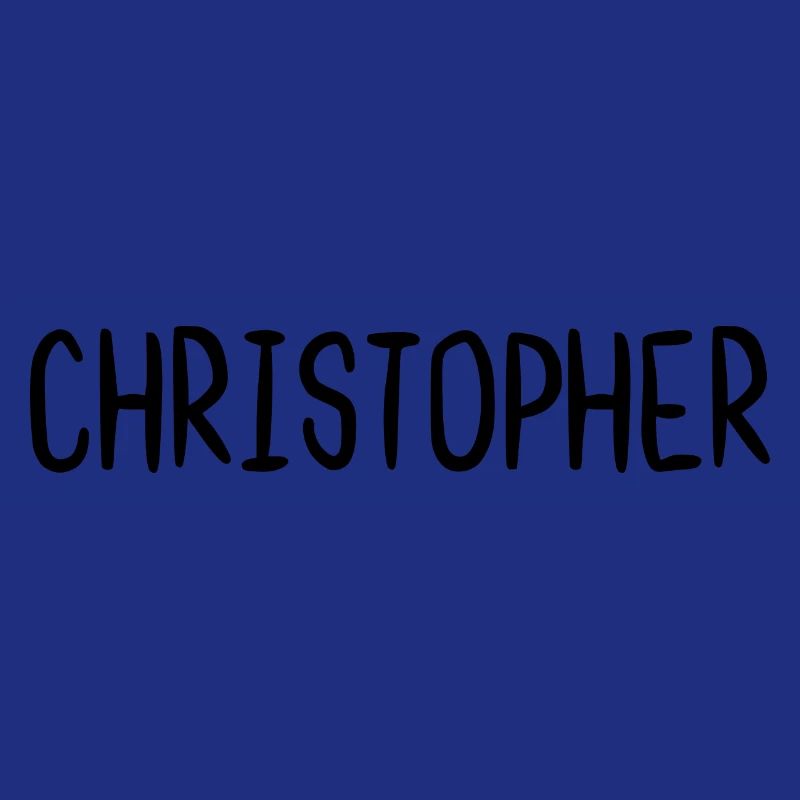 Christopher Custom Name Font Text Birthday