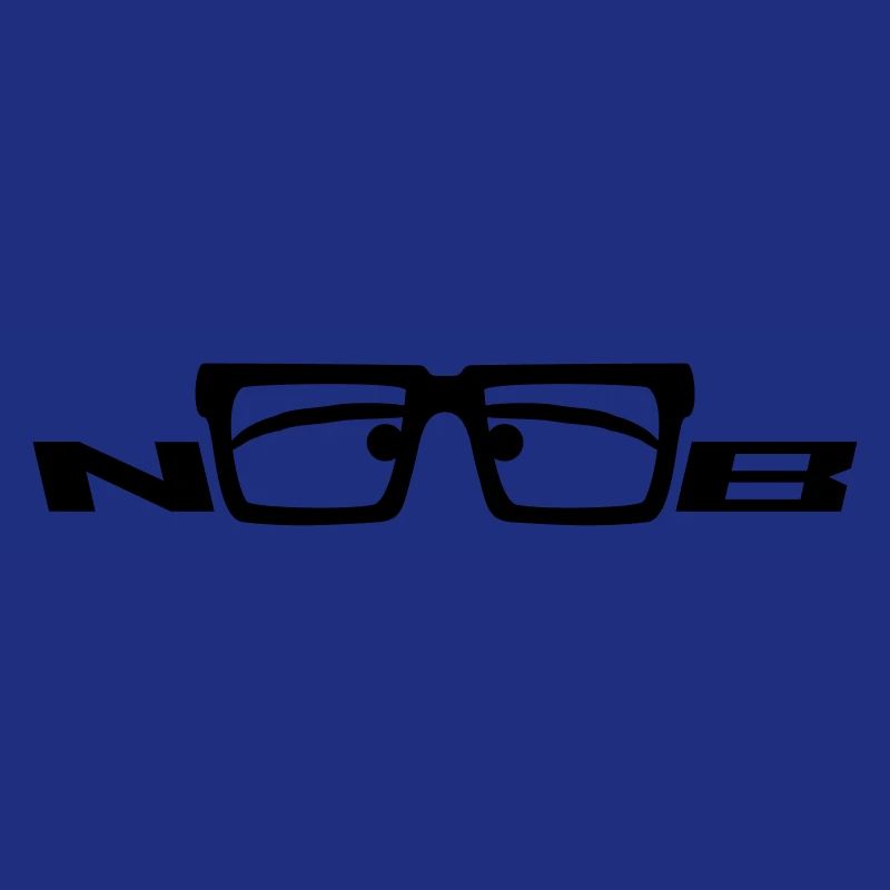 Noob Glasses Face Comic Nerd