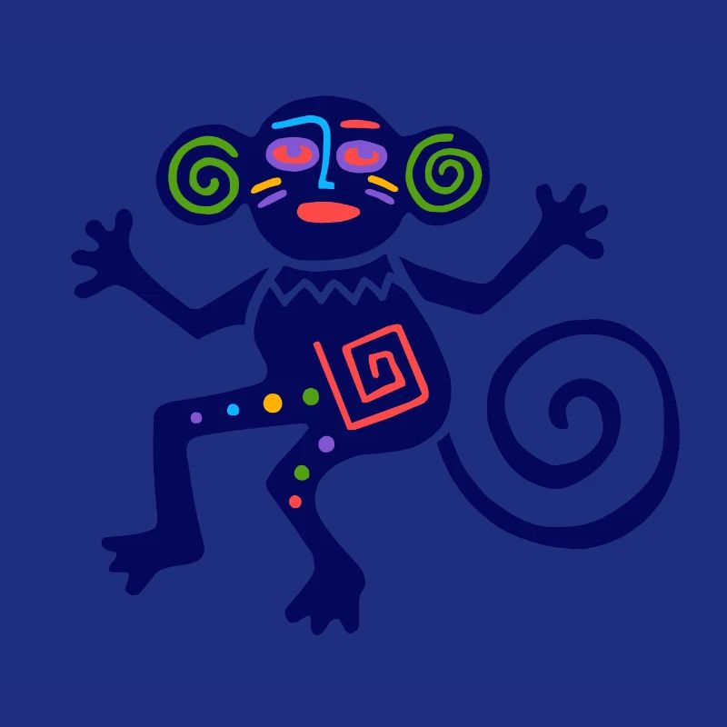 Ancient Mexican Symbol, Monkey, Monkey