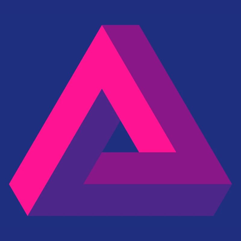 Mind-Bending Perspective: Impossible 3D Triangle