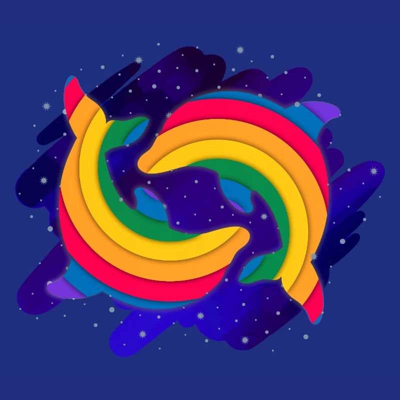 Rainbow Dolphins (Sky)