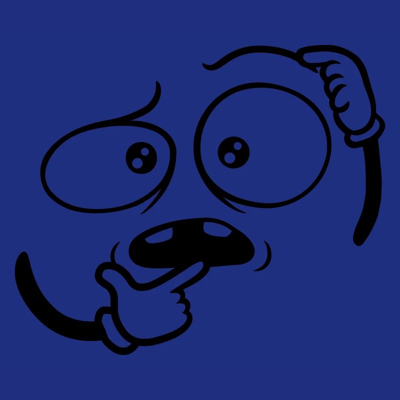 Doubtful Hand Gesture Face