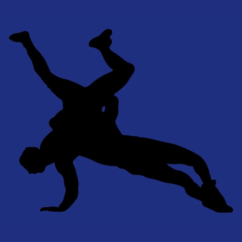 Conception de silhouette de lutte