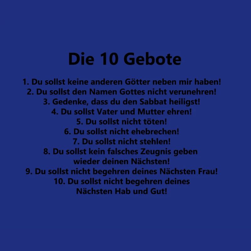 10 commandements