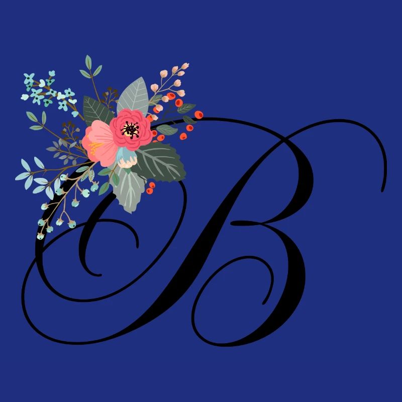 Lettre b fleuris
