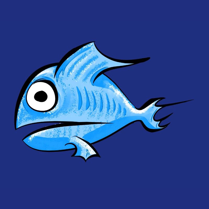 Fisch blau