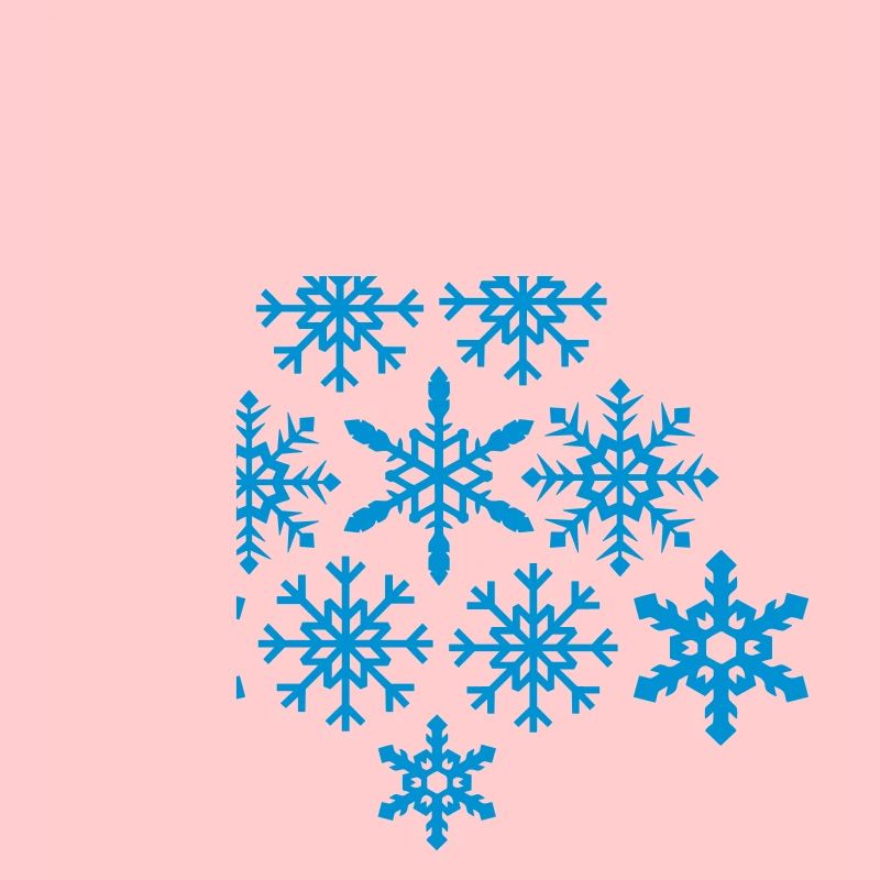Weihnachtsbaum aus Schneeflocken