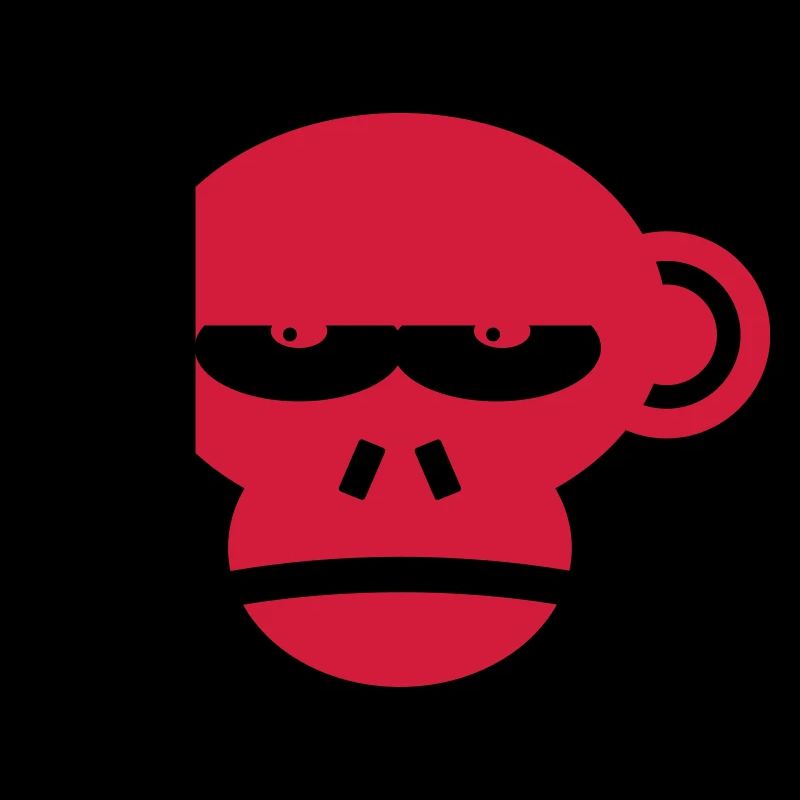 Cooles Grumpy Monkey Face Geschenk Geschenkidee
