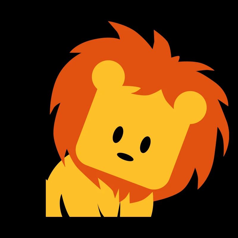 petit lion mignon