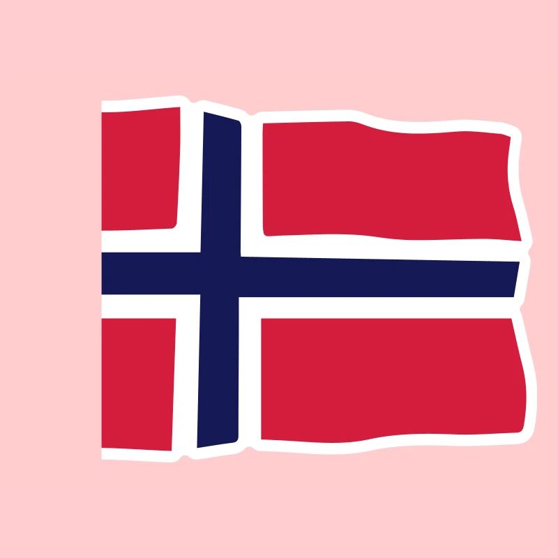 Norvège Drapeau ondulé Croix