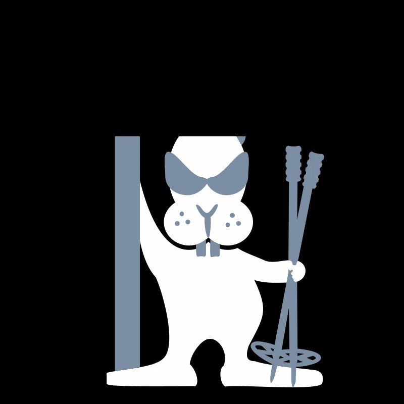 Skihase / ski bunny (3c)