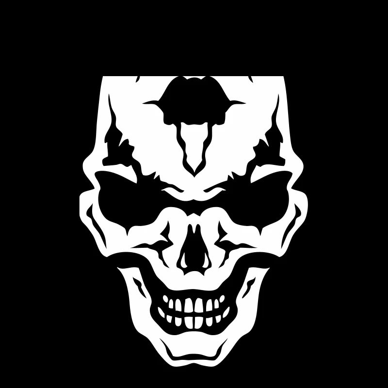 Kopf des Todes Schädel Gothic Gothic Kranich