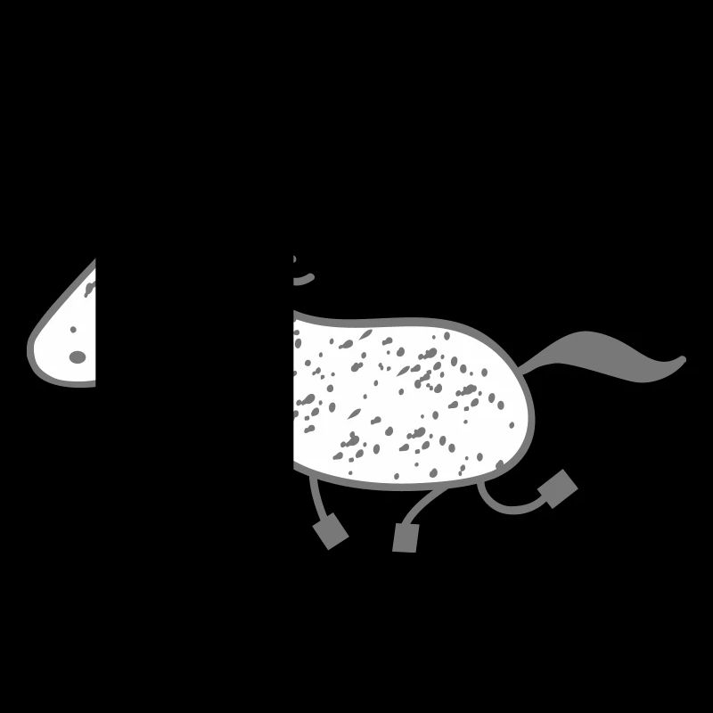 Schimmel- Pferd