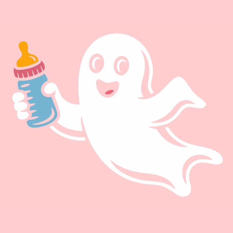 Fröhlicher Geist mit Fläschchen