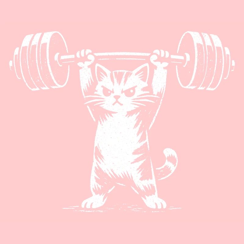 Weightlifting Cat | Funny Gym Strength Training